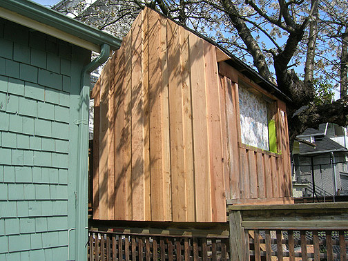 Treehouse siding